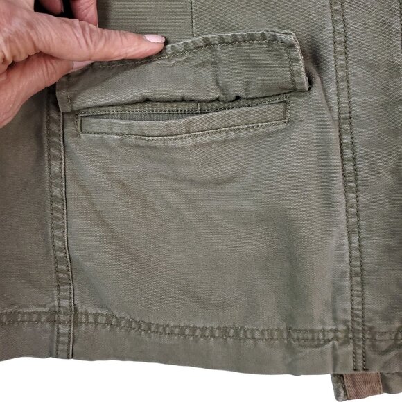 RuffHewn Military Green Army Jacket 100% Cotton L - Picture 8 of 16